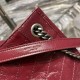 Replica Borsa shopping YSL Saint Laurent NIKI media in pelle vintage stropicciata Claret
