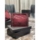 Replica Borsa shopping YSL Saint Laurent NIKI media in pelle vintage stropicciata Claret