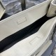 Replica YSL Saint Laurent NIKI Borsa shopping media in pelle stropicciata vintage Bianco