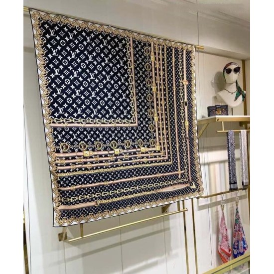 Replica Sciarpa lunga per sempre Monogram da donna Louis Vuitton nera