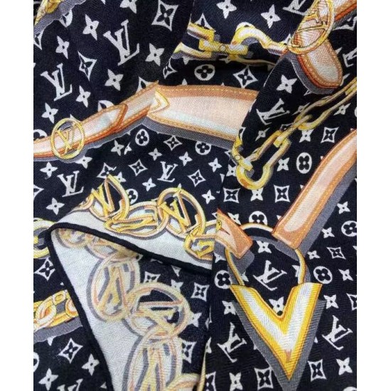 Replica Sciarpa lunga per sempre Monogram da donna Louis Vuitton nera