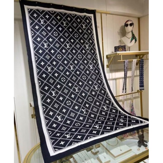 Replica Sciarpa Crosillon da donna Louis Vuitton nera
