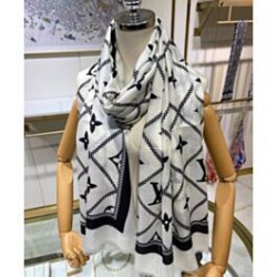 Replica Sciarpa Crosillon Donna Louis Vuitton Bianca