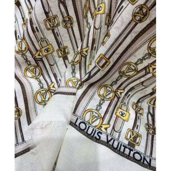 Replica Sciarpa lunga per sempre Monogram da donna Louis Vuitton bianca