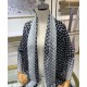Replica Sciarpa lunga sfumata in denim da donna Louis Vuitton nera