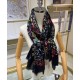 Replica Sciarpa monogramma da donna Louis Vuitton nera
