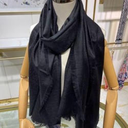Replica Sciarpa monogramma da donna Louis Vuitton nera
