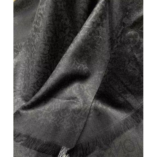 Replica Sciarpa monogramma da donna Louis Vuitton nera