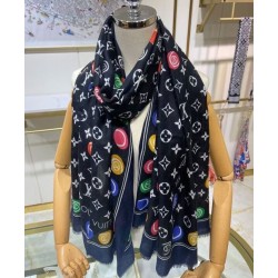 Replica Sciarpa LV Match da donna Louis Vuitton nera