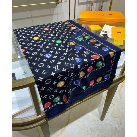 Replica Sciarpa LV Match da donna Louis Vuitton nera