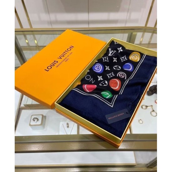 Replica Sciarpa LV Match da donna Louis Vuitton nera