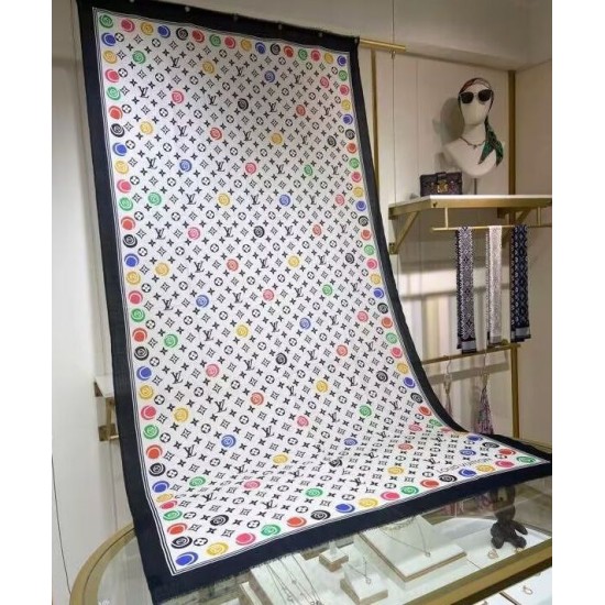 Replica Sciarpa Louis Vuitton da donna LV Match bianca