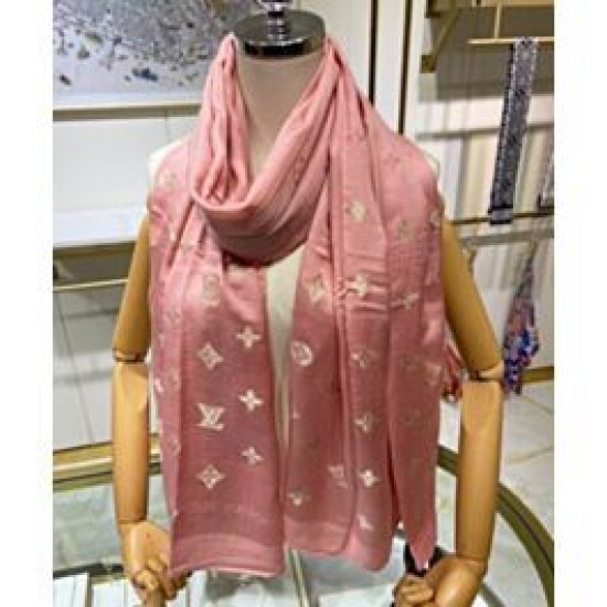 Replica Sciarpa Monogram Donna Louis Vuitton Rosa