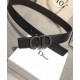 Replica Cintura reversibile Christian Dior con cinturino nero
