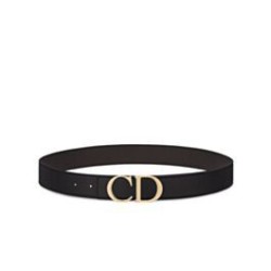 Replica Cintura reversibile Christian Dior con cinturino nero