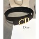 Replica Cintura reversibile Christian Dior con cinturino nero