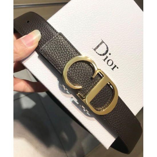 Replica Cintura reversibile Christian Dior con cinturino nero