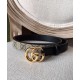 Replica Cintura sottile Gucci GG Marmont nera