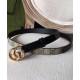 Replica Cintura sottile Gucci GG Marmont nera