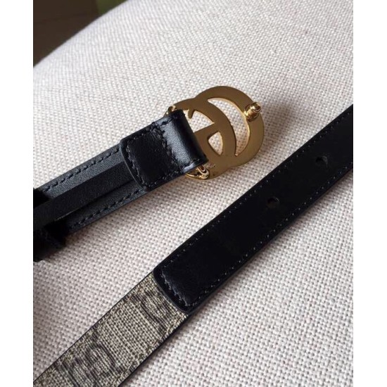 Replica Cintura sottile Gucci GG Marmont nera