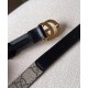 Replica Cintura sottile Gucci GG Marmont nera