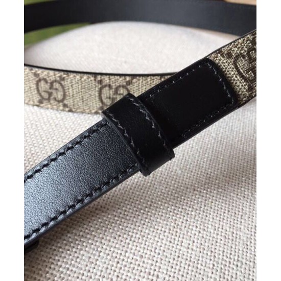 Replica Cintura sottile Gucci GG Marmont nera