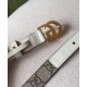Replica Cintura sottile Gucci GG Marmont bianca