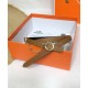 Replica Hermes Epsom Cintura in pelle Glod Hardware Caffè
