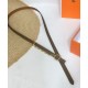 Replica Cintura in pelle Hermes Epsom Glod Hardware grigio