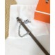 Replica Hermes Epsom Cintura in pelle argento hardware grigio