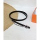 Replica Hermes Epsom Cintura in pelle argento hardware nero