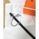 Replica Hermes Epsom Cintura in pelle argento hardware nero