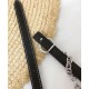 Replica Hermes Epsom Cintura in pelle argento hardware nero