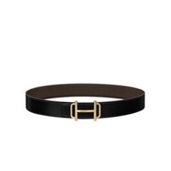 Replica Fibbia per cintura Hermes Royal &amp; Cinturino in pelle reversibile 38mm Henna