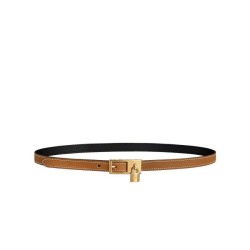 Replica Hermes Lucky 15 cintura reversibile caffè
