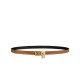Replica Hermes Lucky 15 cintura reversibile caffè