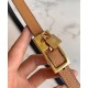 Replica Hermes Lucky 15 cintura reversibile caffè