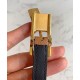 Replica Hermes Lucky 15 cintura reversibile caffè