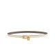 Replica Hermes Lucky 15 cintura reversibile cachi