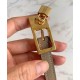 Replica Hermes Lucky 15 cintura reversibile cachi