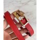 Replica Cintura reversibile Hermes Lucky 15 rossa
