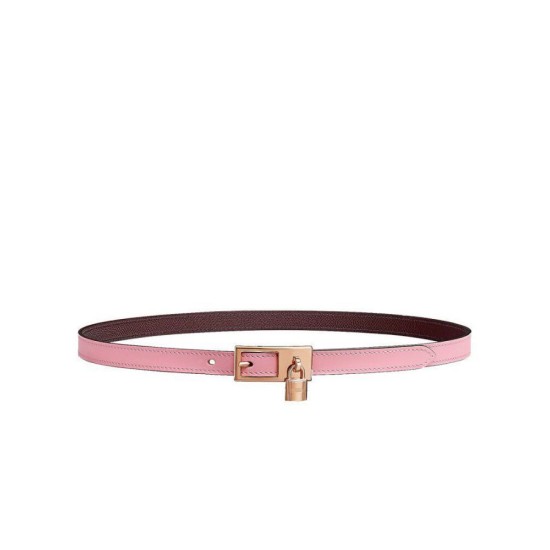 Replica Cintura reversibile Hermes Lucky 15 color malva