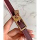 Replica Cintura reversibile Hermes Lucky 15 color malva