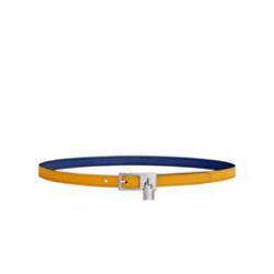 Replica Cintura Hermes Lucky 15 Reversibile Blu/Gialla