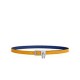 Replica Cintura Hermes Lucky 15 Reversibile Blu/Gialla