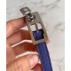 Replica Cintura Hermes Lucky 15 Reversibile Blu/Gialla