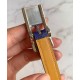Replica Cintura Hermes Lucky 15 Reversibile Blu/Gialla