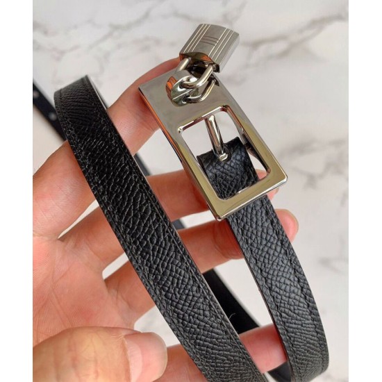 Replica Cintura reversibile Hermes Lucky 15 nera