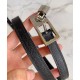 Replica Cintura reversibile Hermes Lucky 15 nera
