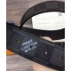 Replica Cintura reversibile Louis Vuitton con iniziali LV da 40 mm nera